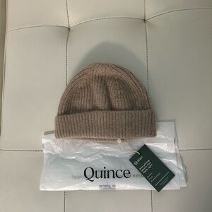 🤎Quince Mongolian Cashmere Ribbed Beanie-NWT🤎